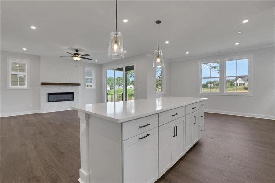 Furnished interior view inside a new home in Poppy at GreenHouse, Marietta (Image 9).
