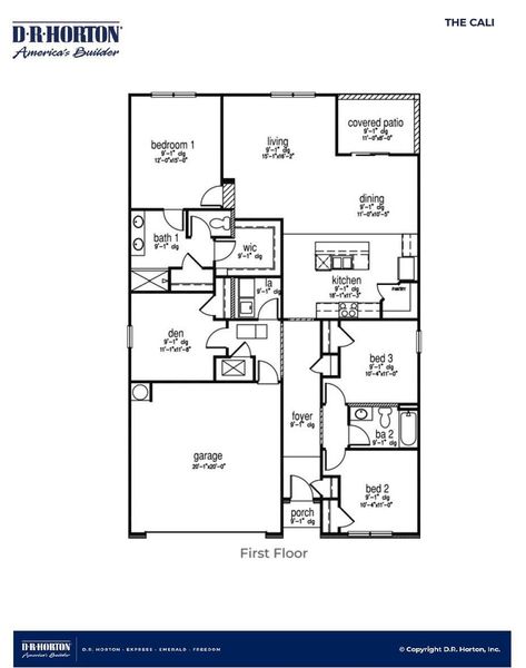 2D floor plan layout of this home in Hillcrest, Ravenel, SC (Image 2).