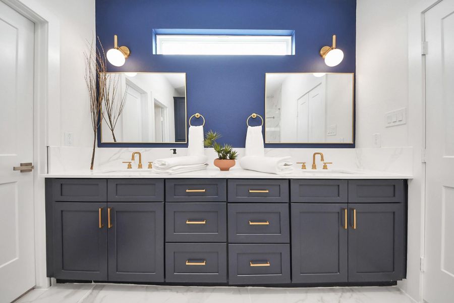 Furnished interior view inside a new home in , Houston (Image 8).