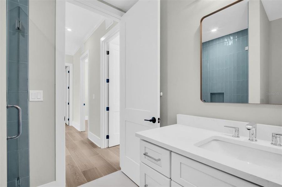 Furnished interior view inside a new home in , St. Petersburg (Image 15).