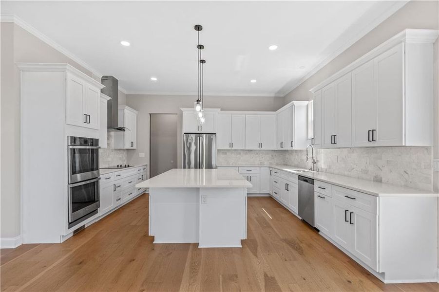 Furnished interior view inside a new home in , Atlanta (Image 19).