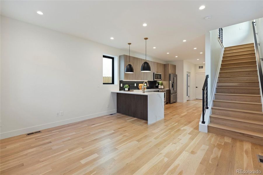 Furnished interior view inside a new home in , Denver (Image 6). Furnished interior view inside a new home in , Denver (Image 6).