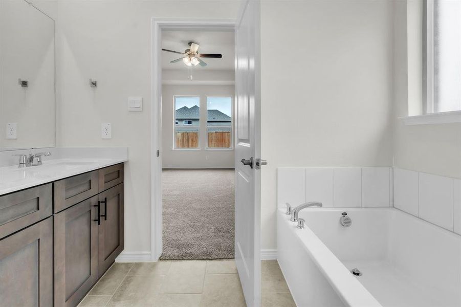 Furnished interior view inside a new home in The Landing at Hidden Lakes, McKinney (Image 4).