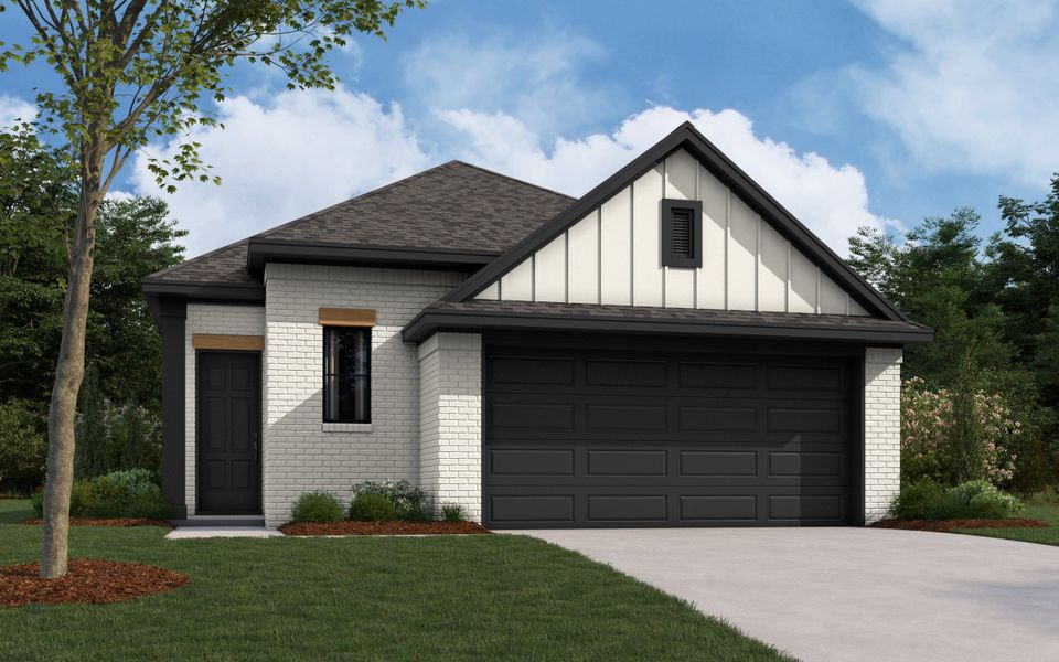 Representative exterior photo of a completed home built from the The Amarillo by William Ryan Homes in Creekside, Royse City, TX (Image 6).