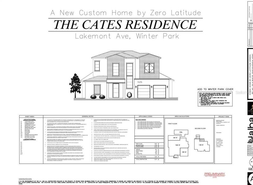 Exterior rendering of this home design in , Winter Park, FL (Image 2).