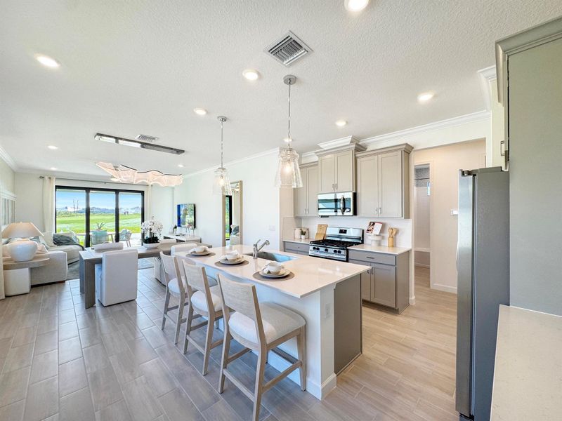 Furnished interior view inside a new home in Glynlea Country Club: The Augusta Collection, Port St. Lucie (Image 14).