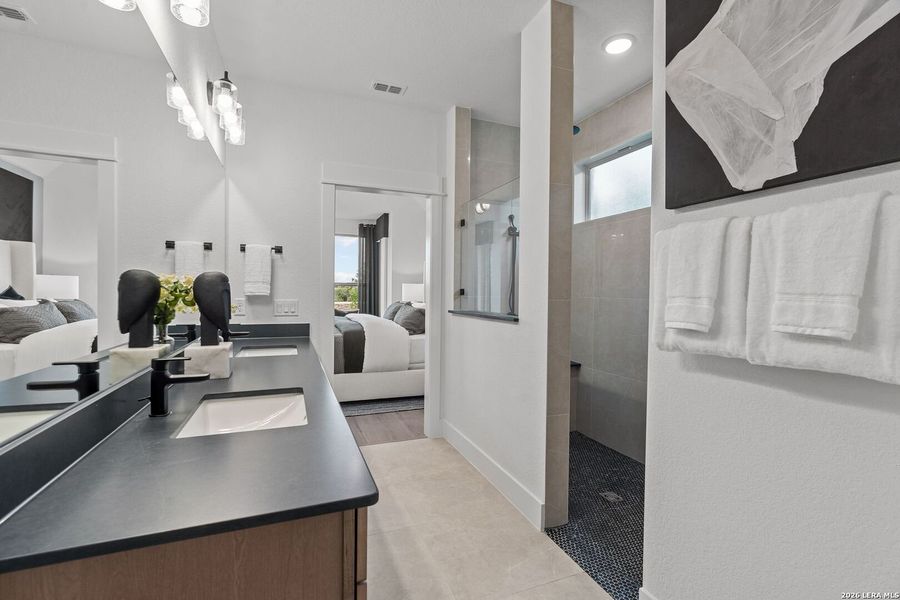 Furnished interior view inside a new home in Bison Ridge, San Antonio (Image 27).