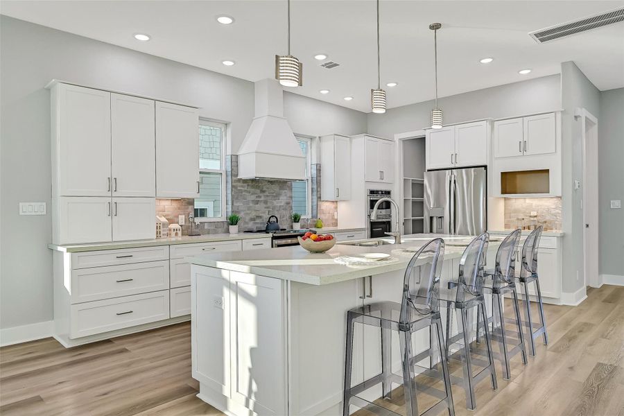 Furnished interior view inside a new home in , Galveston (Image 35).