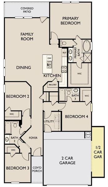 The Hamilton Floor plan