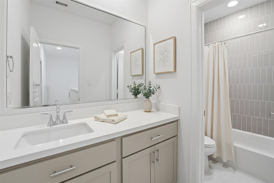Furnished interior view inside a new home in Highland Commons, Houston (Image 8).