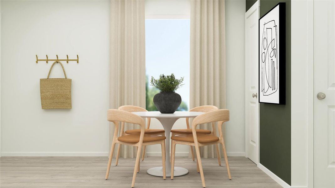 Furnished interior view inside a new home in Santa Fe Village, Cleveland (Image 10). Furnished interior view inside a new home in Santa Fe Village, Cleveland (Image 10).