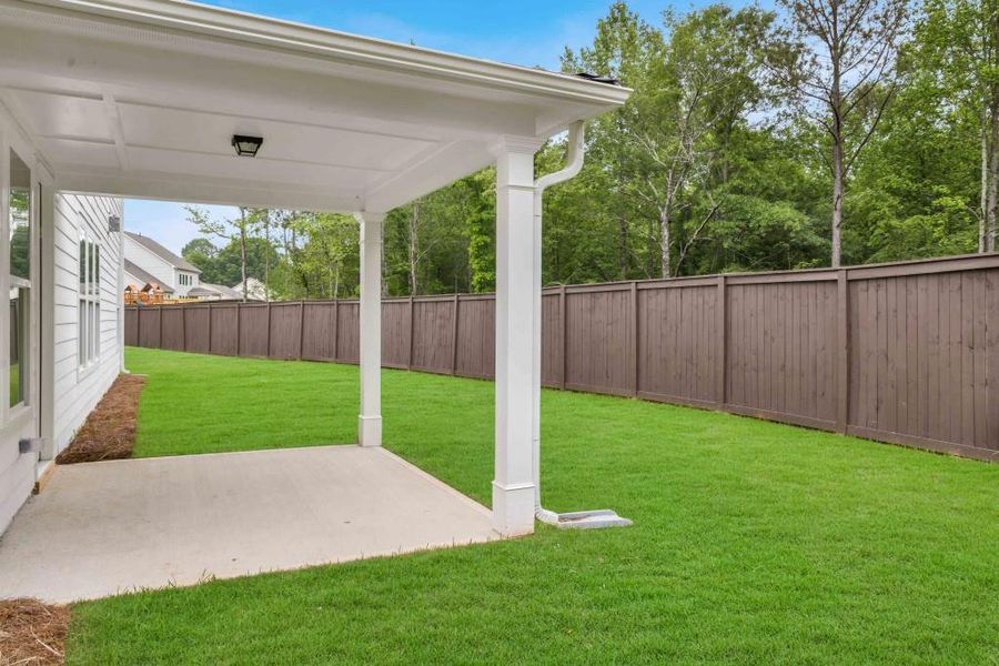 Exterior details and patio area of a home in Maddox Landing, Hoschton (Image 3).