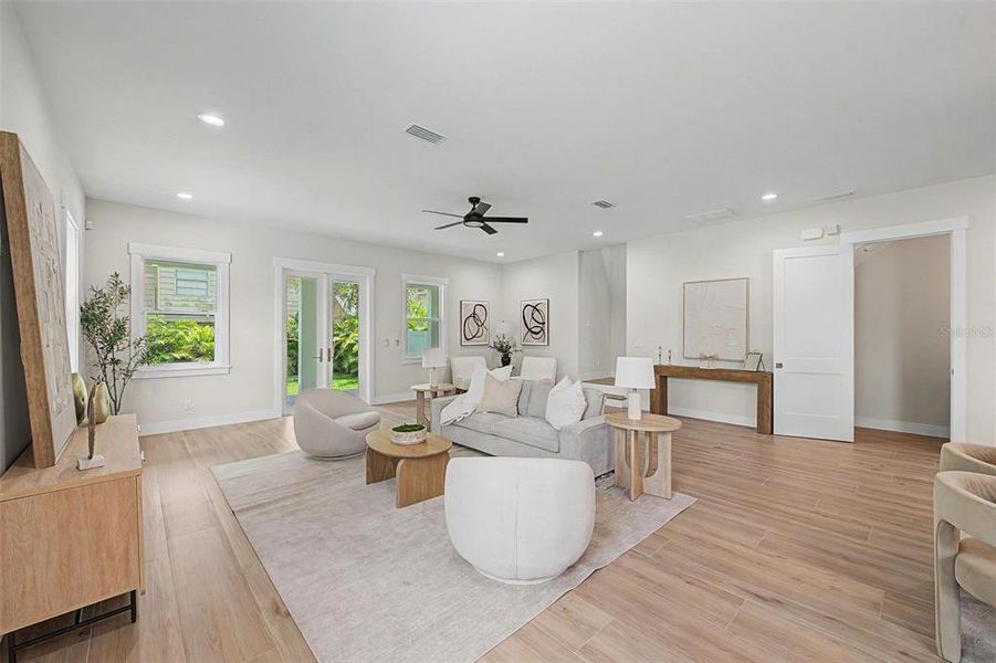 Furnished interior view inside a new home in , Tampa (Image 9). Furnished interior view inside a new home in , Tampa (Image 9).