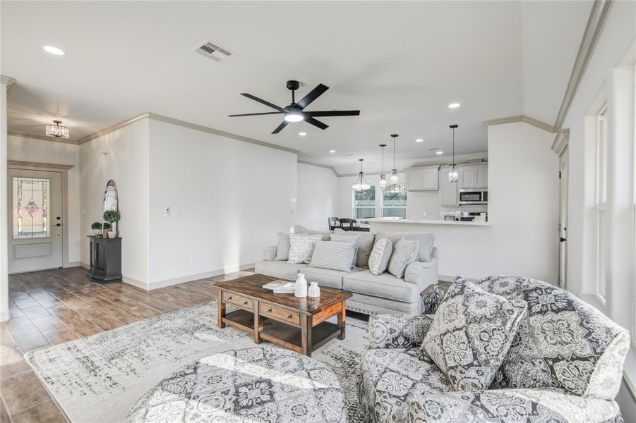 Furnished interior view inside a new home in , Lake Jackson (Image 31). Furnished interior view inside a new home in , Lake Jackson (Image 31).