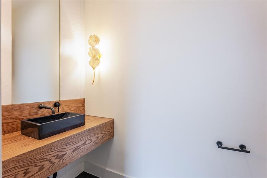 Bathroom featuring vanity