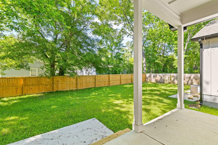 Exterior details and patio area of a home in , North Charleston (Image 34).