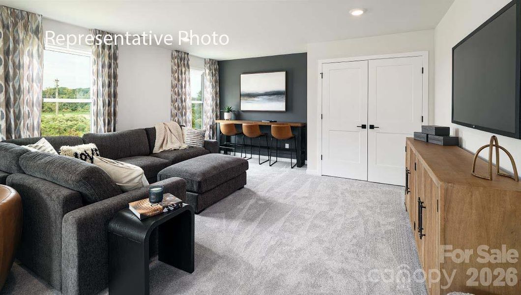 Furnished interior view inside a new home in Sanctuary at Southgate, Indian Trail (Image 22).