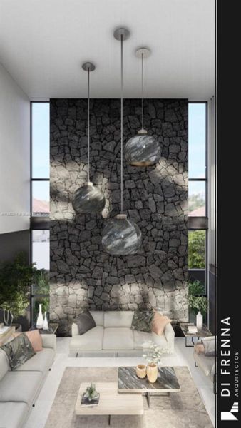 Furnished interior view inside a new home in , Miami (Image 30).