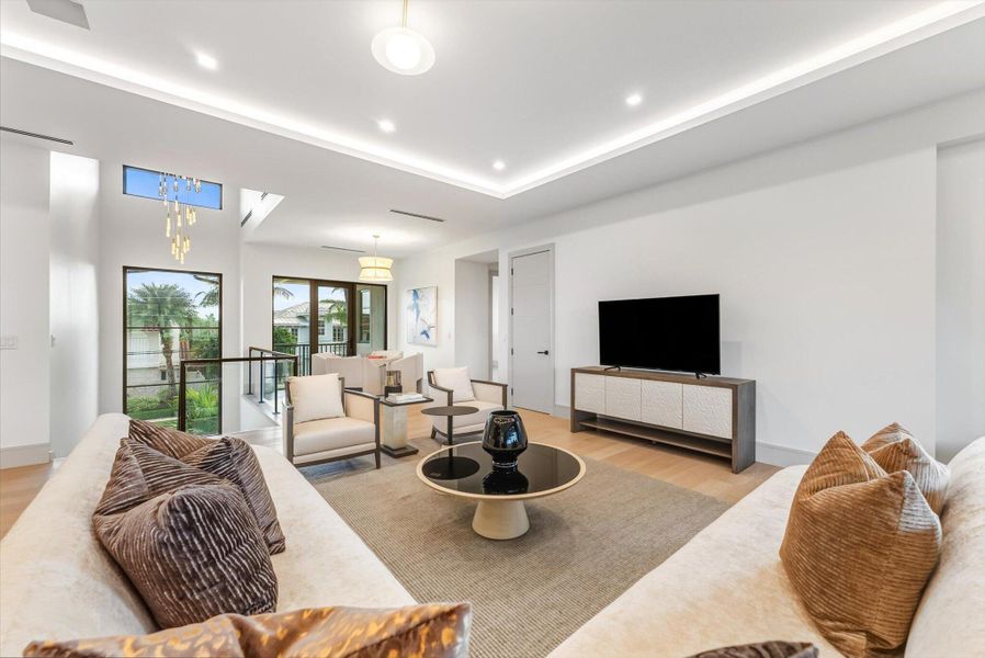 Furnished interior view inside a new home in , Delray Beach (Image 57). Furnished interior view inside a new home in , Delray Beach (Image 57).