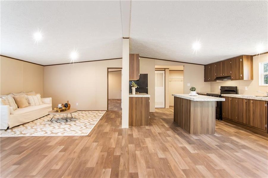 Furnished interior view inside a new home in , Talking Rock (Image 9).