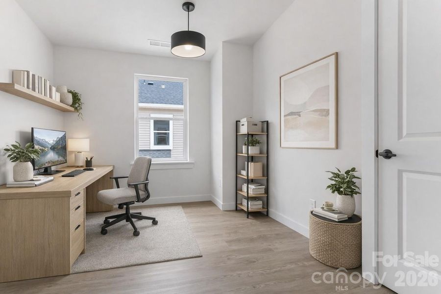Furnished interior view inside a new home in , Hickory (Image 8).