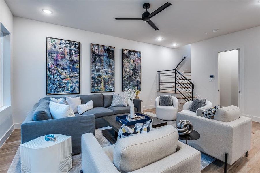 Furnished interior view inside a new home in , Dallas (Image 8).