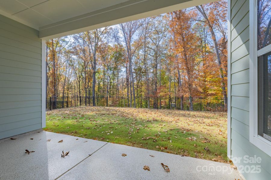 Rear Covered Porch with Epoxy Floor