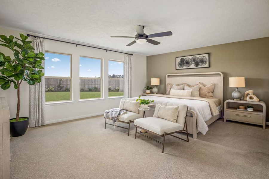 Representative furnished interior of a home built from the 2003 Modeled by KB Home in Sagecrest Preserve, Conroe (Image 8).