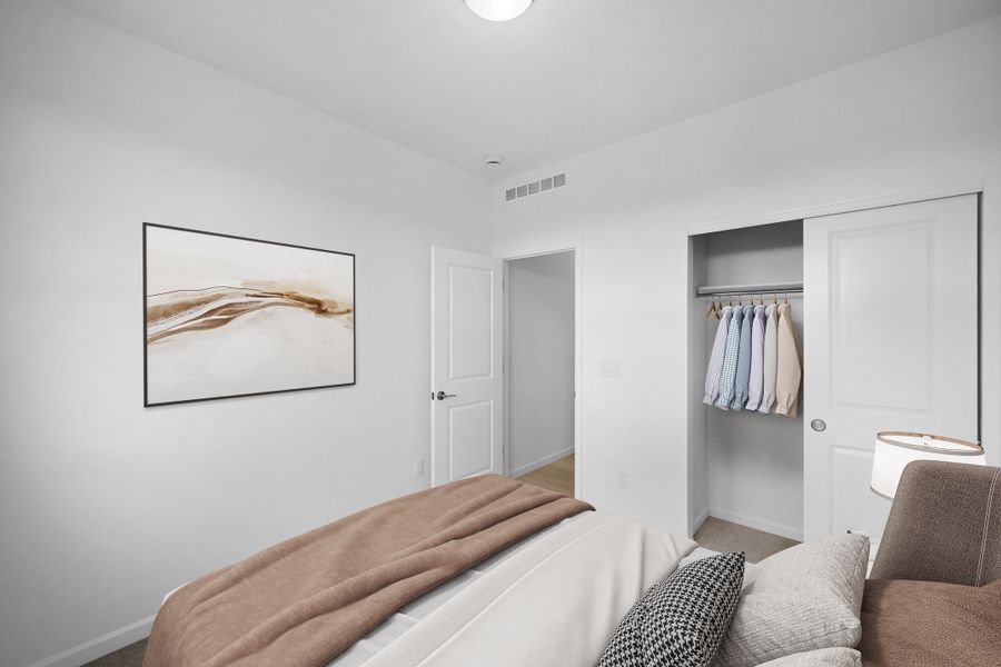 Furnished interior view inside a new home in Trailstone, Arvada (Image 8).