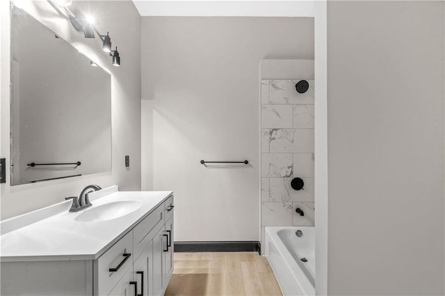 Furnished interior view inside a new home in , Atlanta (Image 28).