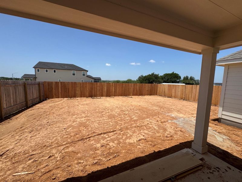 View of fenced backyard View of fenced backyard