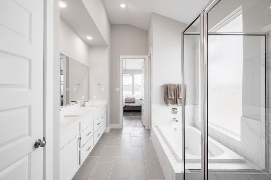 Representative furnished interior of a home built from the Verdin by Tri Pointe Homes in Pecan Ridge, Fulshear (Image 9).