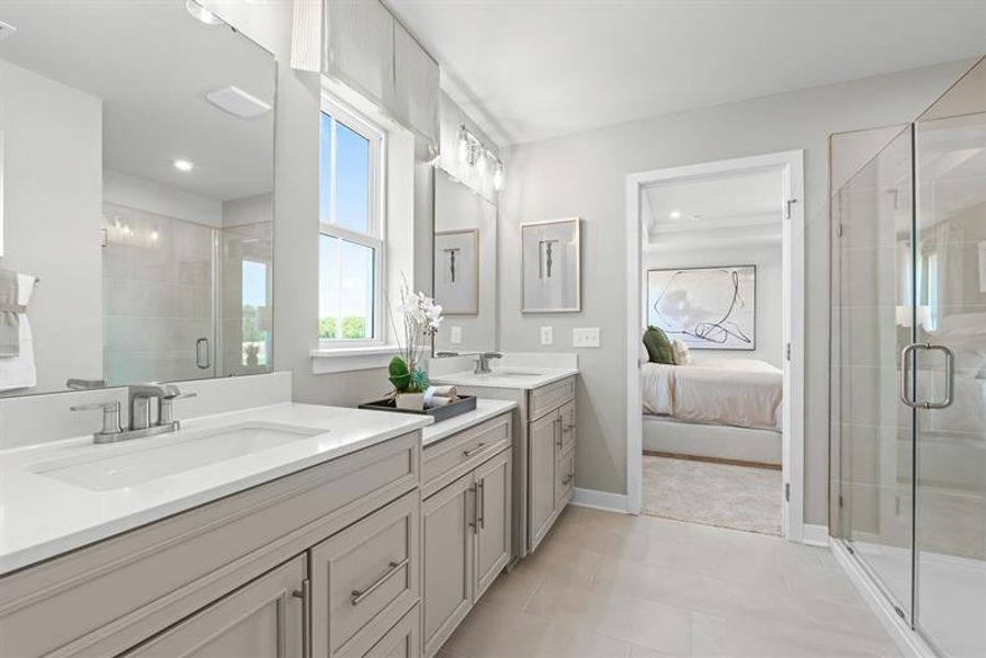 Representative furnished interior of a home built from the Charles by Ryan Homes in East Lake, Leland (Image 28). Representative furnished interior of a home built from the Charles by Ryan Homes in East Lake, Leland (Image 28).