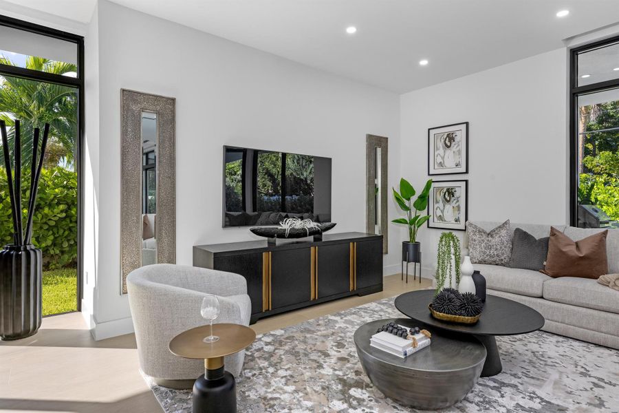 Furnished interior view inside a new home in , Boca Raton (Image 40).