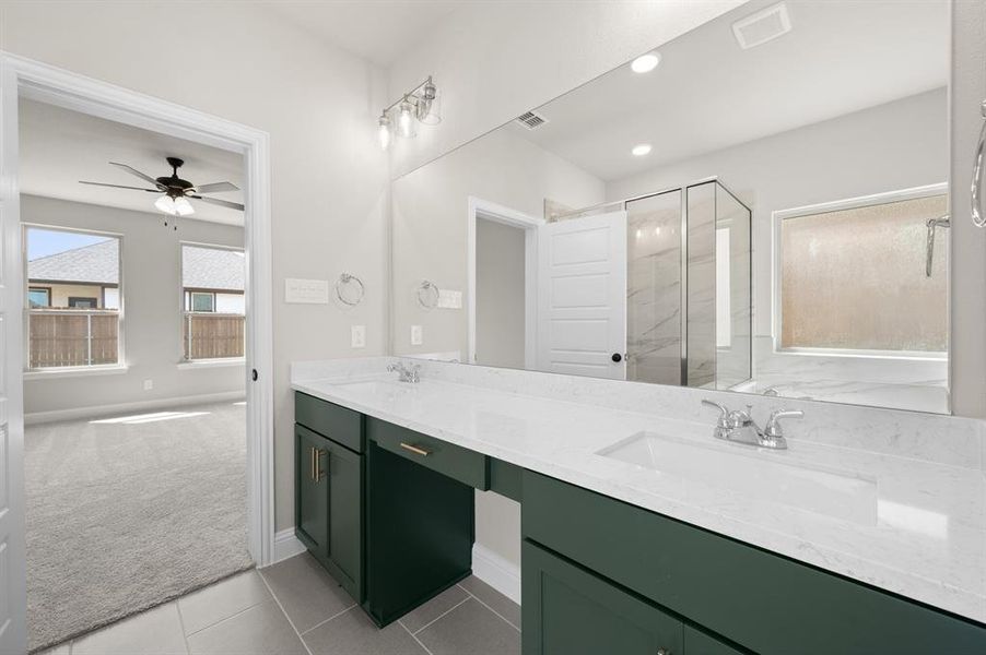 Furnished interior view inside a new home in Rocky Creek Crossing, Crowley (Image 9).