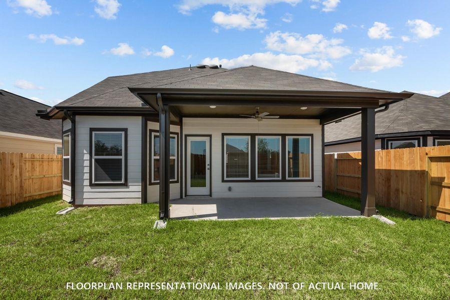 Exterior details and patio area of a home in Summerview, Fulshear (Image 3).
