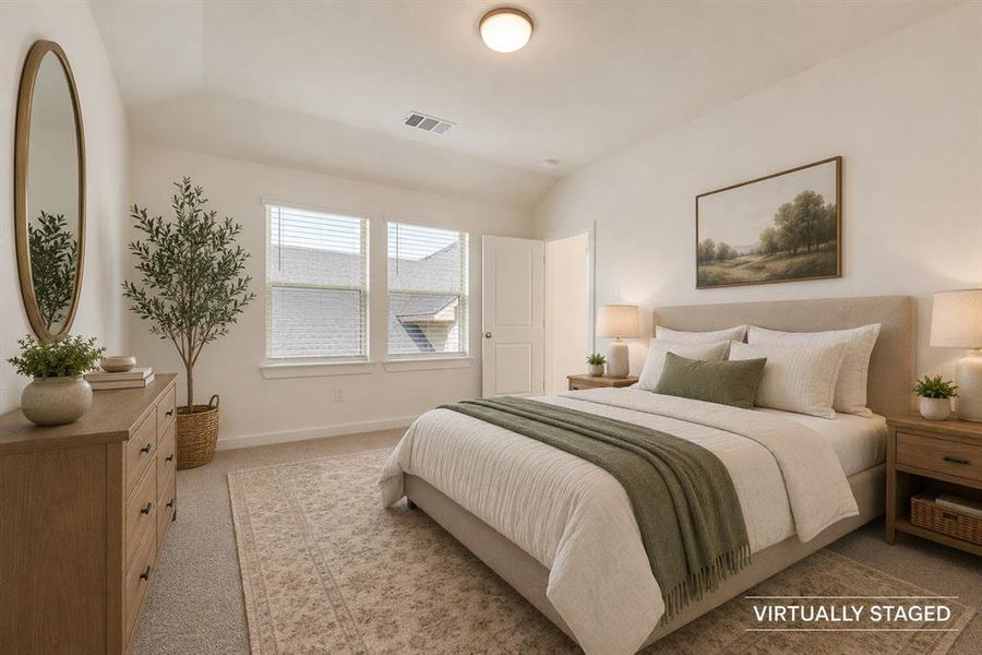 Primary bedroom - virtually staged Primary bedroom - virtually staged