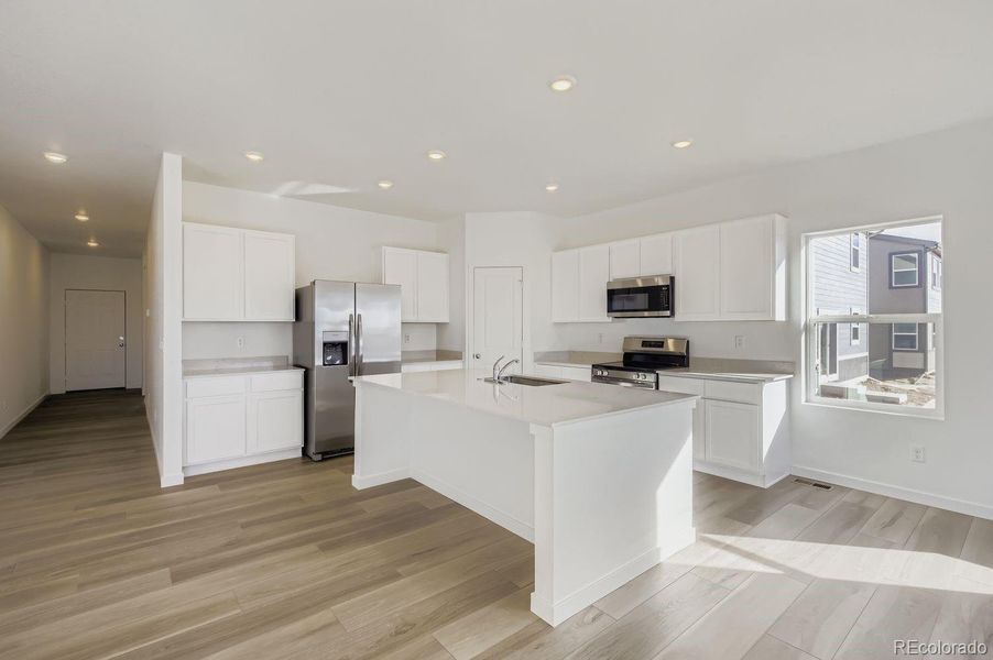 Furnished interior view inside a new home in Ledge Rock: The Camden Collection, Johnstown (Image 7).