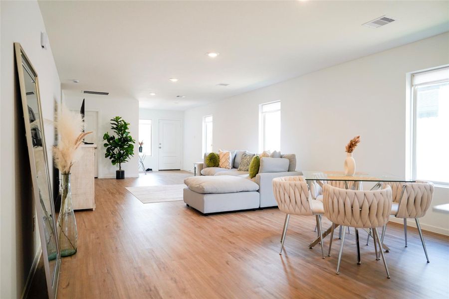Furnished interior view inside a new home in Sunterra, Katy (Image 18).