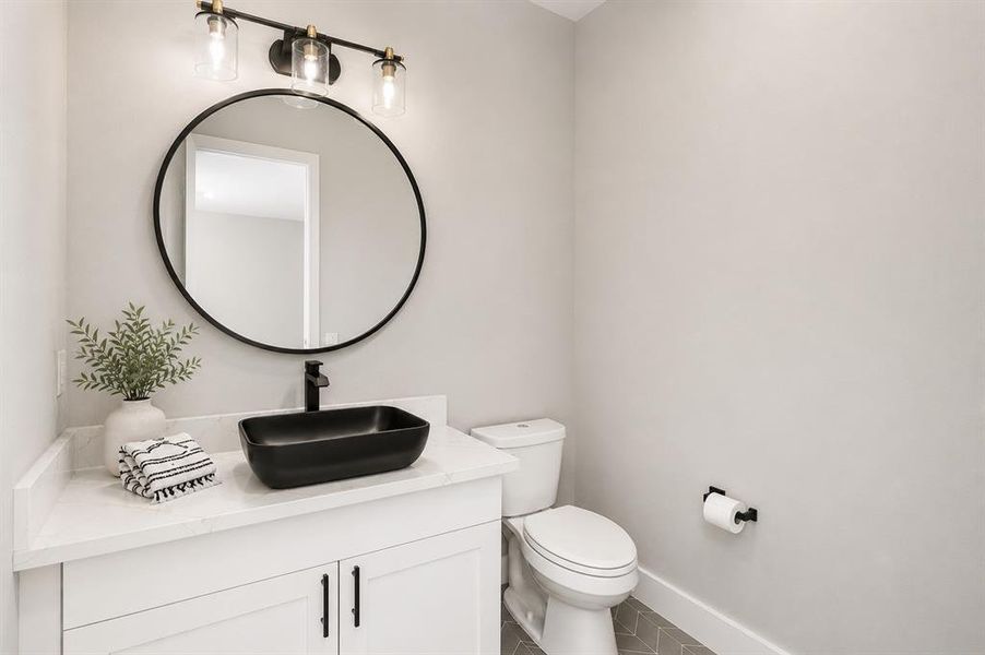 Furnished interior view inside a new home in , Aledo (Image 25).