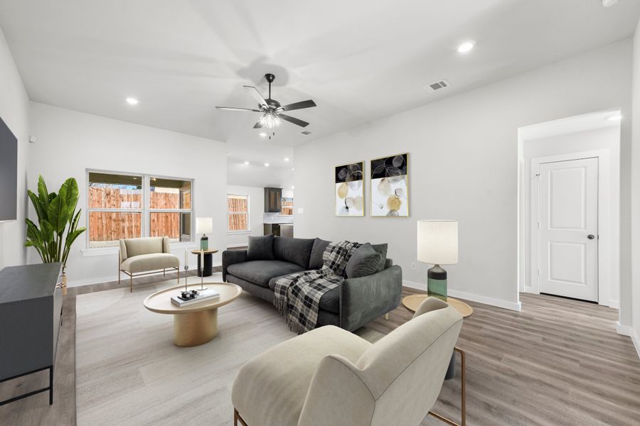 Representative furnished interior of a home built from the Cambria I by Cheldan Homes in Sunset Ridge, Keene (Image 50). Representative furnished interior of a home built from the Cambria I by Cheldan Homes in Sunset Ridge, Keene (Image 50).