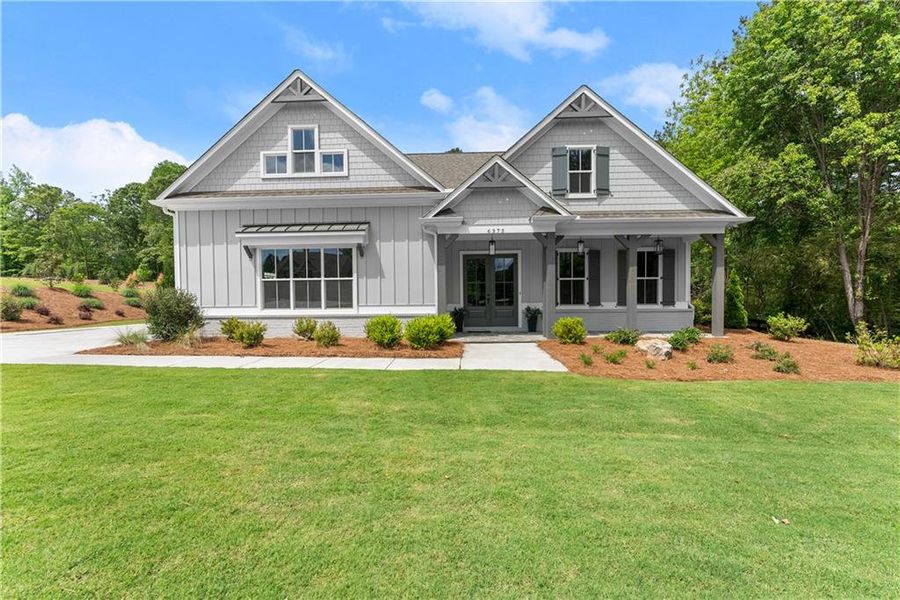 Front exterior of a new home in , Gainesville, GA, highlighting curb appeal (Image 36).
