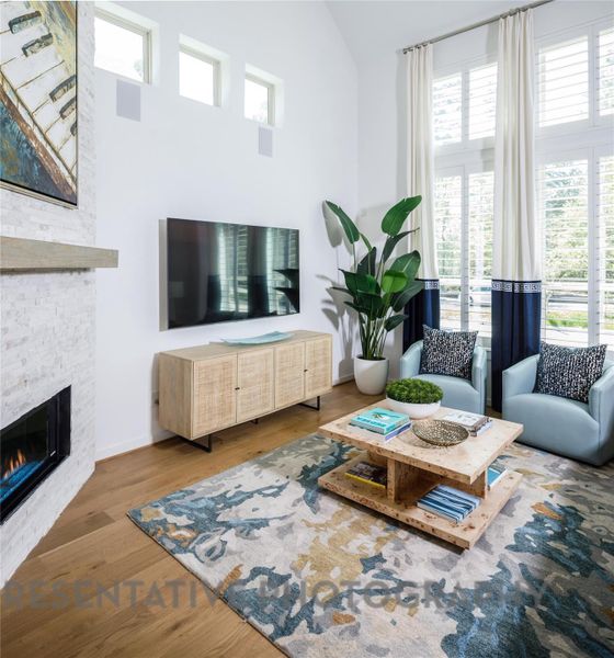 Furnished interior view inside a new home in Bridgeland Central: The Villas, Cypress (Image 15). Furnished interior view inside a new home in Bridgeland Central: The Villas, Cypress (Image 15).