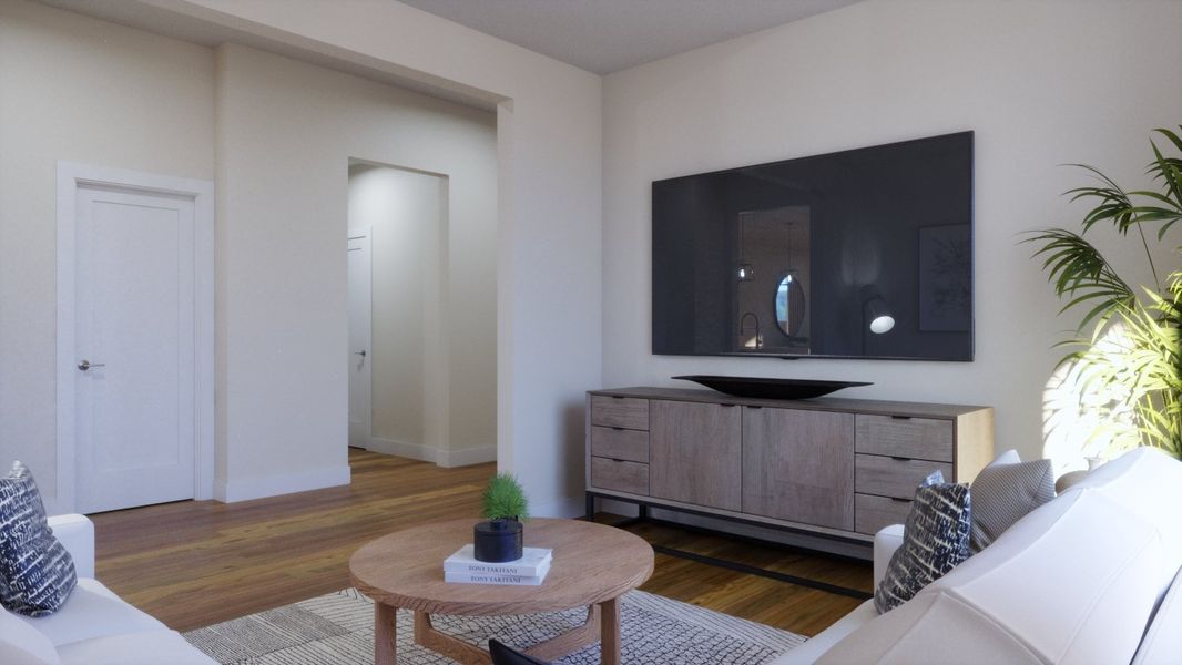 Representative furnished interior of a home built from the 4014 by Risewell Homes in Parkton Square, Kyle (Image 15).