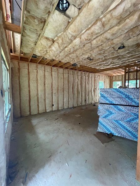 Spacious open concept family room