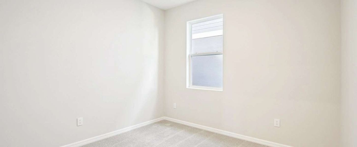 Bedroom 4 located off the garage hallway - Representative images and renderings are for illustrative purposes Bedroom 4 located off the garage hallway - Representative images and renderings are for illustrative purposes