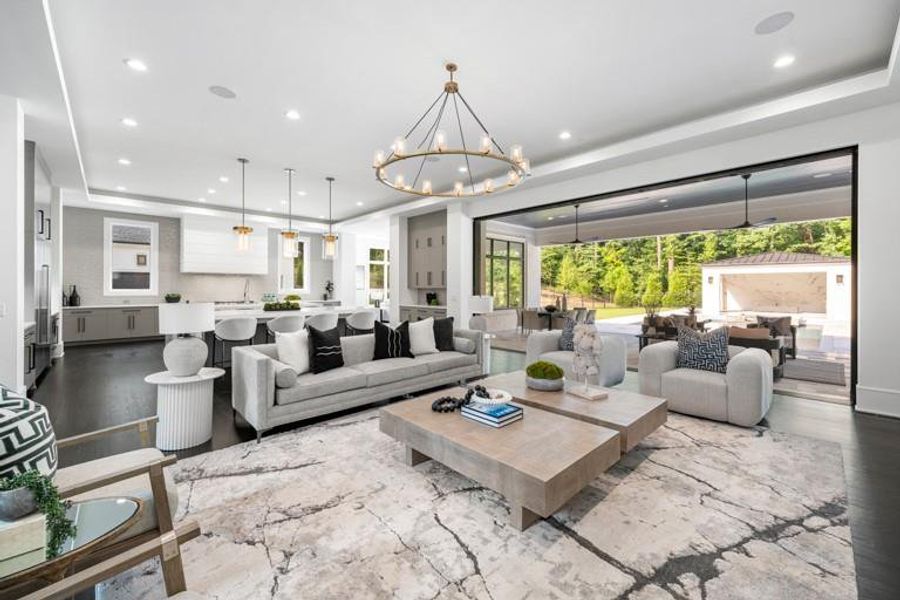 Furnished interior view inside a new home in , Sandy Springs (Image 9).