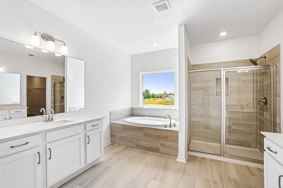 Primary Bath featuring the AW Collection® Timeless - Clean lines and graceful, polished details.