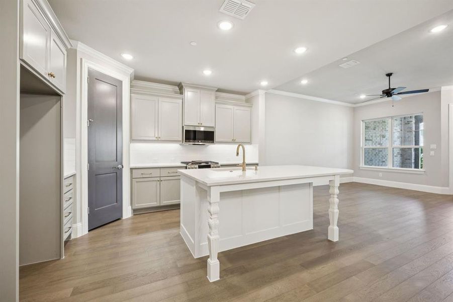 High-end finishes showcased in kitchen.