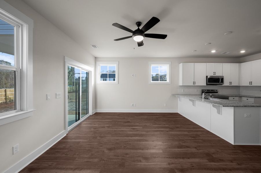 Photo is of a similar home